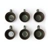 Coffee Tea Mugs Set 6 Pcs Dark Green Matte 350 Ml Ø 9.5 Cm
