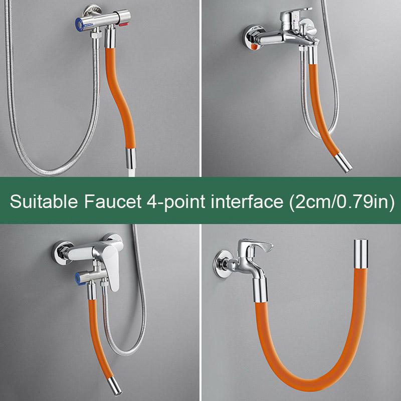 Faucet Extension Extender For Bathroom 360° Flexible Water Tap Extender Splash proof Faucet Head Extender Foaming Extension Tube