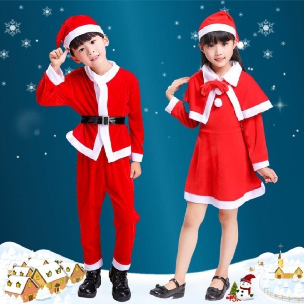 Nový rok Děti Vánoční oblečení Santa Claus Vánoční oblek Oblečení Chlapci Dívky Batole