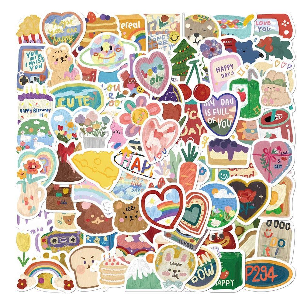 

1set Mobile phone case, thermos cup, hand account book, iPad decoration, waterproof DIY stickers, stickers
