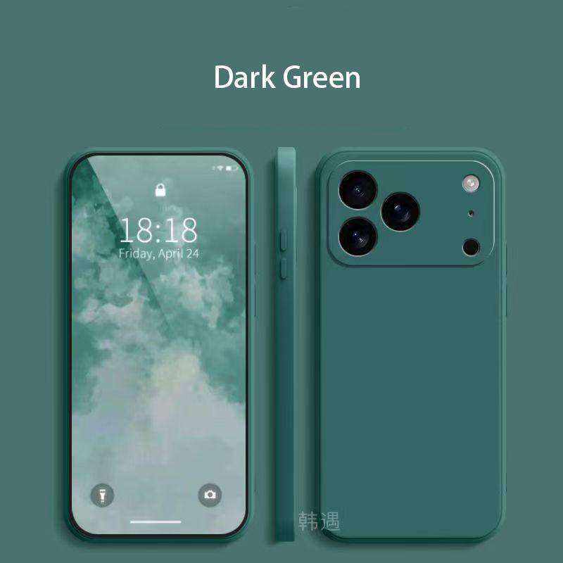Square Liquid Silicone Phone Case for Apple iPhone 17 Pro Max 17 Air Soft Cover Case
