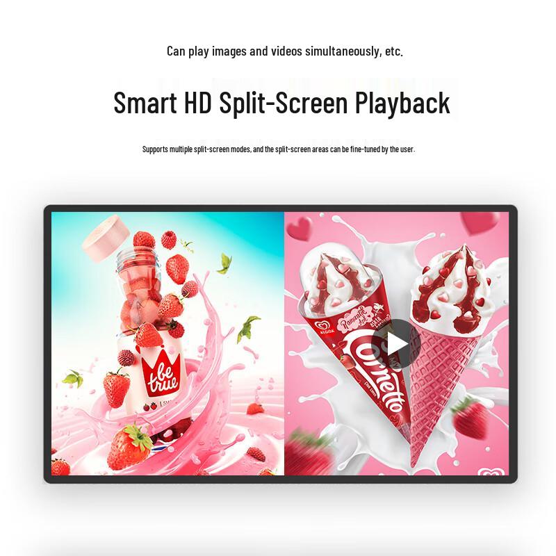 32-inch Wall-Mounted Non-Touch Advertising Display CN plug (adapter included)
