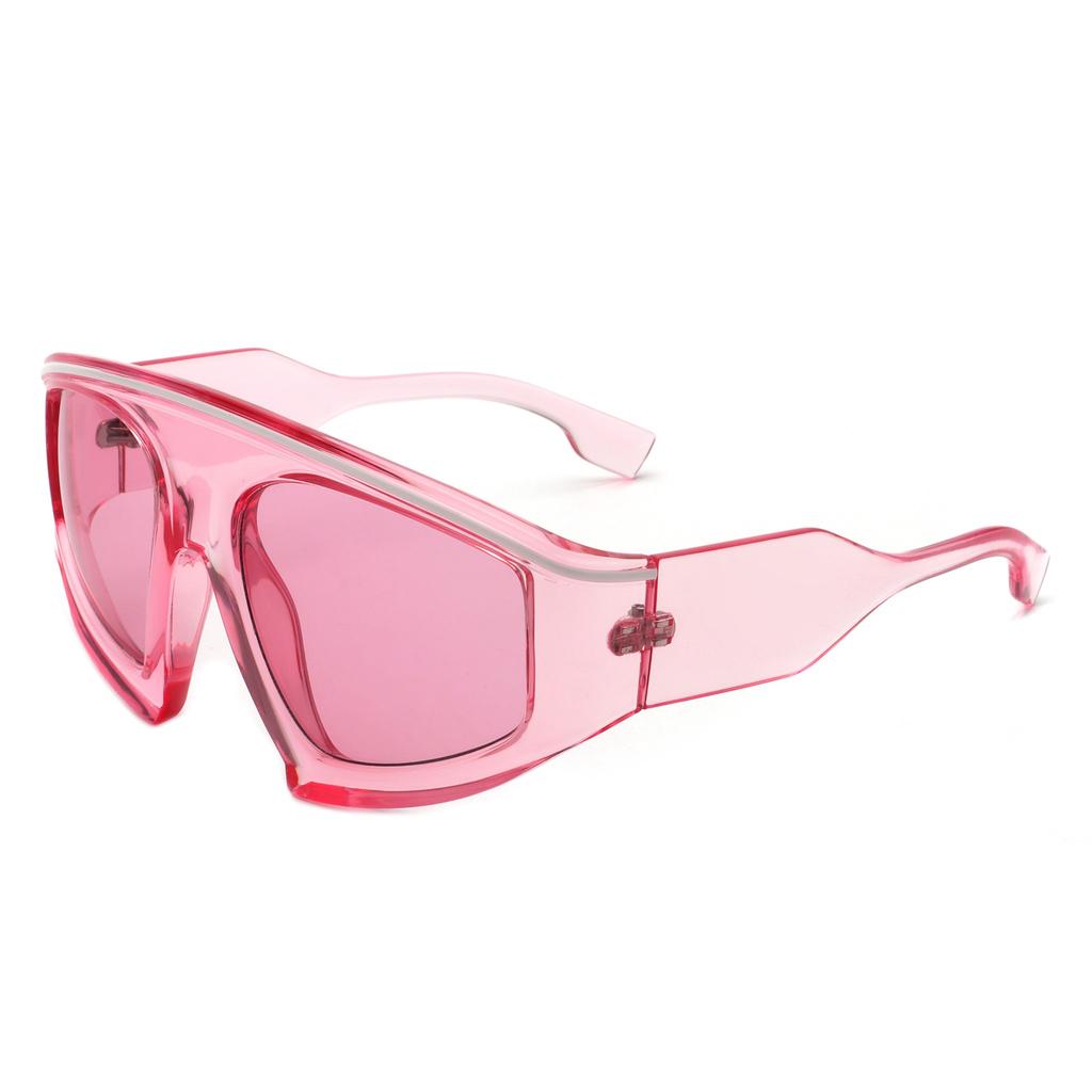 MAXJULI Oversized Candy Color Sunglasses For Men Women Fashion Black Gradient Sun Glasses Driving W8238 UV Protection