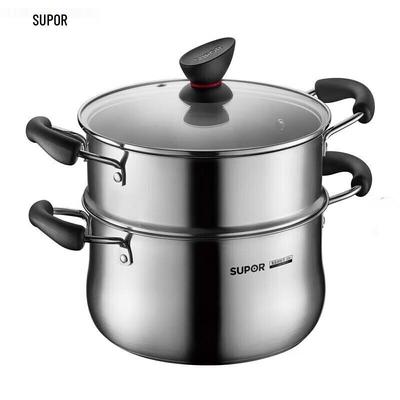 Supor 22cm 304 Stainless Steel Multi-purpose Steamer Pot