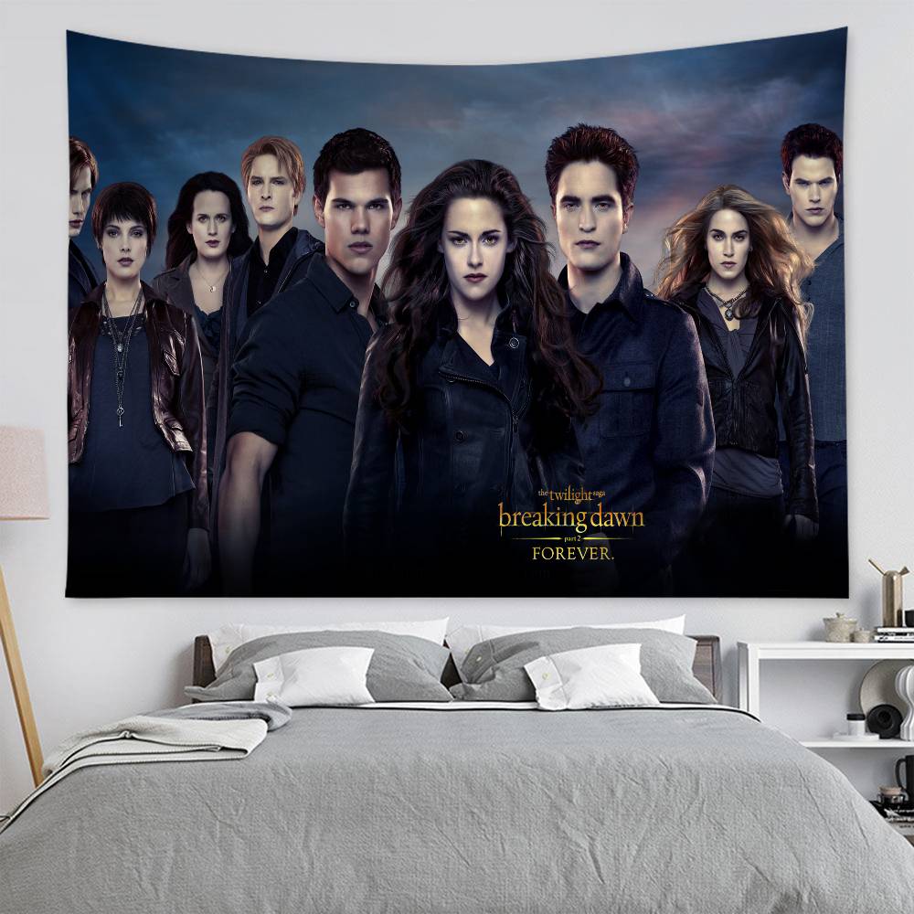 Movie Twilight Printed Large Wall Tapestry Art Science Fiction Room Home Decor Decor Blanket