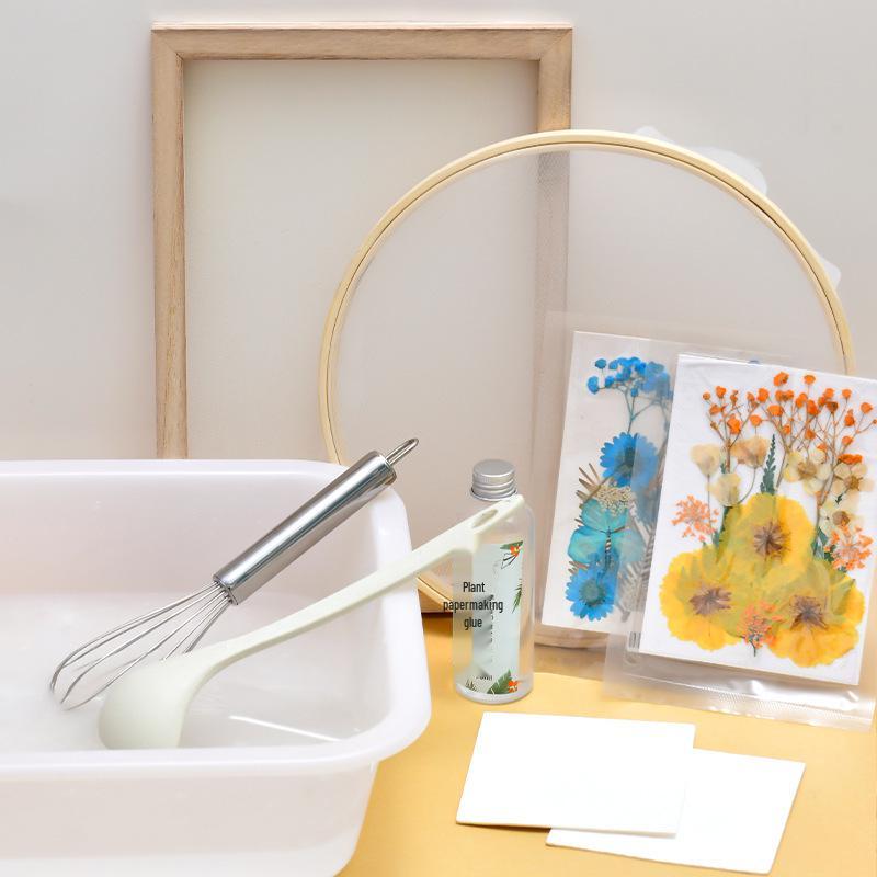 Pine Wood DIY Papermaking Frame for Children - Handmade Pulp Painting Net