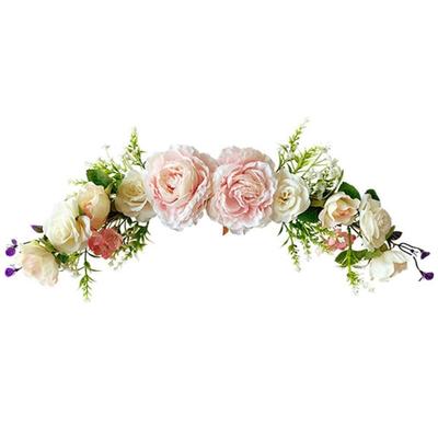 Artificial Peony Flower Swag Wedding Arch Flowers Artificial Floral Swag Decorative Swag for Lintel