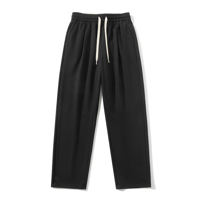 Pants Men's Spring and Autumn New Men's Clothing Simple Boys Loose and Versatile Casual Drape Thin Solid Color Trousers