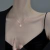 Tulip Necklace Women'S Lamp Luxury Ins Niche Clavicle Chain Rose Diamond Pendant Item Jewelry Premium Durable Quality