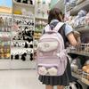 School Bag For Female Junior High School Students High Value Primary School Students Cartoon Cute Backpack Large Capacity Middle School Students