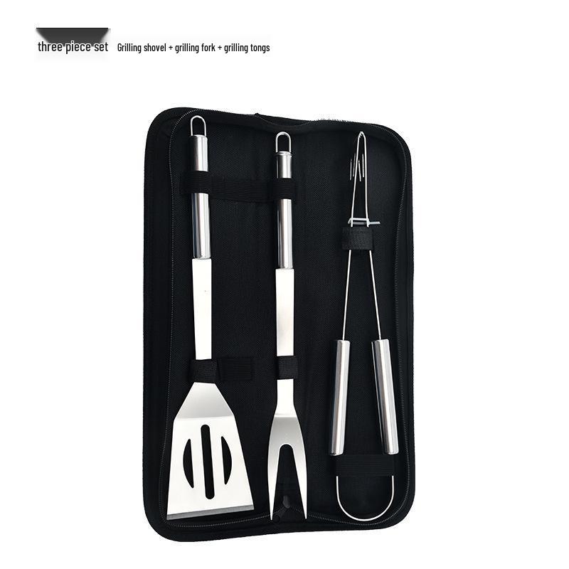 Stainless Steel BBQ Grilling Tool Set for Outdoor Cooking