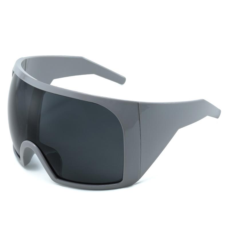 

2023 Cross-Border Oversized Wraparound Futuristic Sunglasses for Men and Women Regular