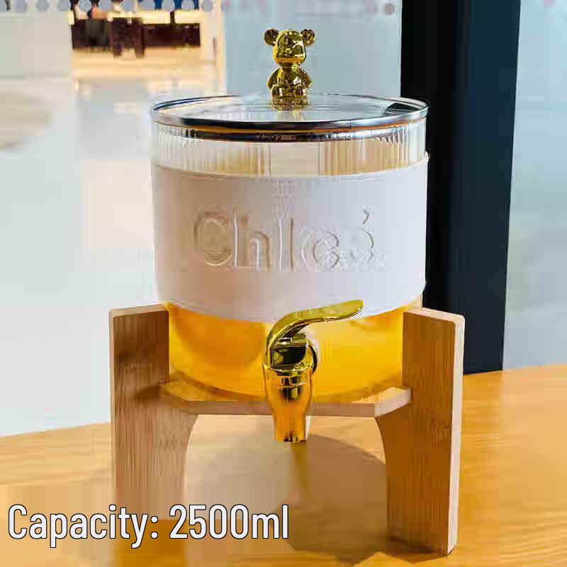 Glas-Getränkespender & Infuser mit Zapfhahn