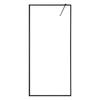 Fixed Glass Shower Panel, 864 x 1870 mm Full-Framed Fixed Shower Screen, 8 mm Thick Clear Tempered Glass Door with Bottom Seal Strip and Hardware,