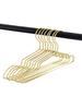 10pcs Silver/Gold Hanger For Clothes Aluminum Alloy Durable Clothes Hanger For Coats Skirts Pants Dress