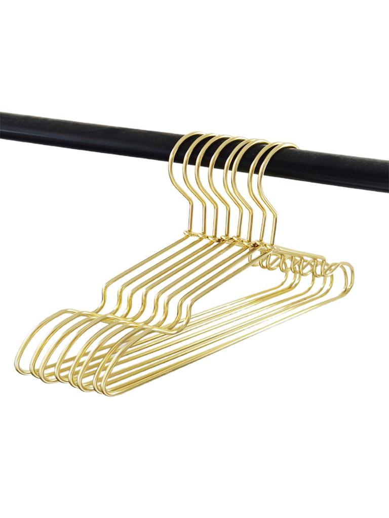 10pcs Silver/Gold Hanger For Clothes Aluminum Alloy Durable Clothes Hanger For Coats Skirts Pants Dress
