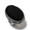 Natural Black Spinel Gemstone Handmade 925 Sterling Silver Ring Size 7.5 d2T69
