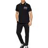 Versace Jeans Couture Polo Shirts Men's Black Polo Collar Moderate Straight Fit E72GAGT04-ECJ01O-E899