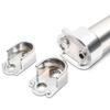 Pack of 2 Rail Mount Closet Clothes Tube Holder Rail End Support Holder Closet Rail Mount Simple Install for Clothes