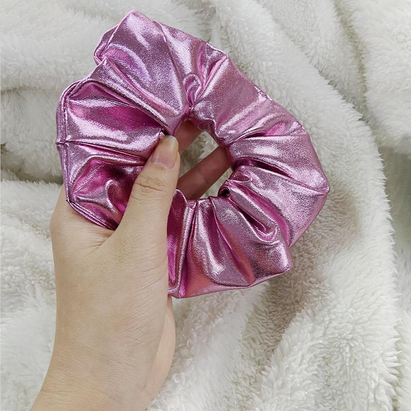 Scrunchie din piele de vară Coreea Scrunchie mare pentru păr femei Benzi elastice pentru păr Crăciun pentru cap Legături de frânghie de păr Suporturi pentru coadă de cal