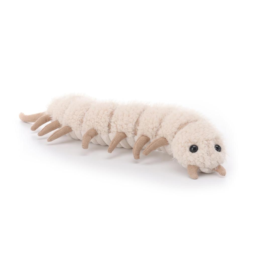 Apricot Lamb White Evil Centipede Plush Toy for Soft and Fluffy White Evil Centipede for Girls and 35cm Kids, Cute, Boys,