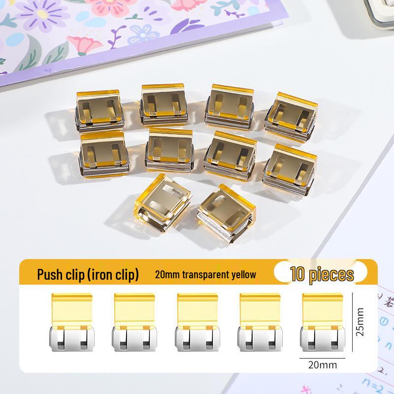 Creative Smooth Metal Book Binding Corner Clip Organizer