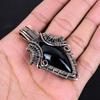 Black Onyx Jewelry, 999 Copper Wire Wrapped Pendant Handmade Gemstone Jewelry, Gifts For Wife Brand New Pendant