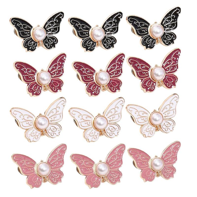 Detachable Butterfly Clips, 2-Pack Detachable Butterflyclips, Butterfly Buckle Clasp, Butterflywaist Cinching Button 5#