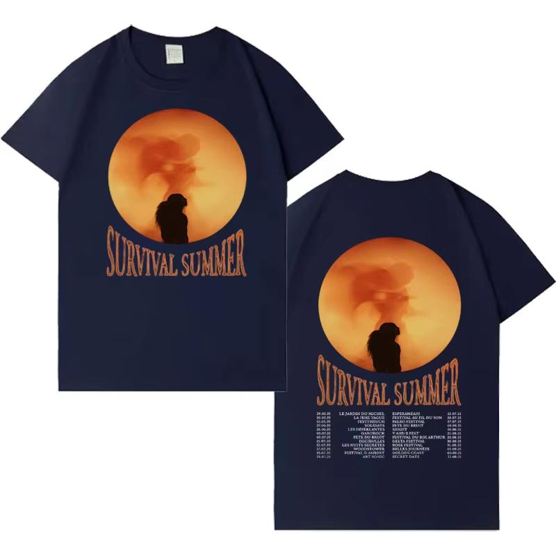 Singer Riles 2026 Fashion Album Tour Short Sleeve T Shirts Men High Quality Pop Cotton  Sports Cozy Streetwear Hip Hop Tshirt