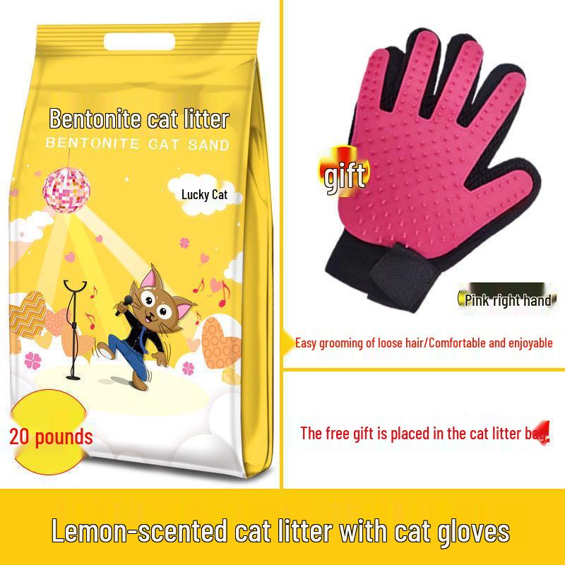 Lemon Deodorizing Bentonite Cat Litter - 1 Kg