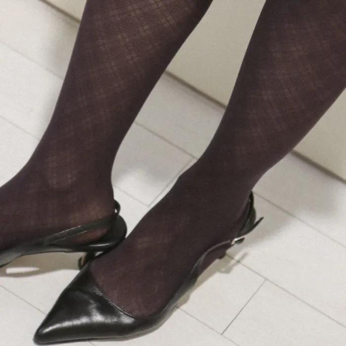 Diamond Check Stockings (2 colors)