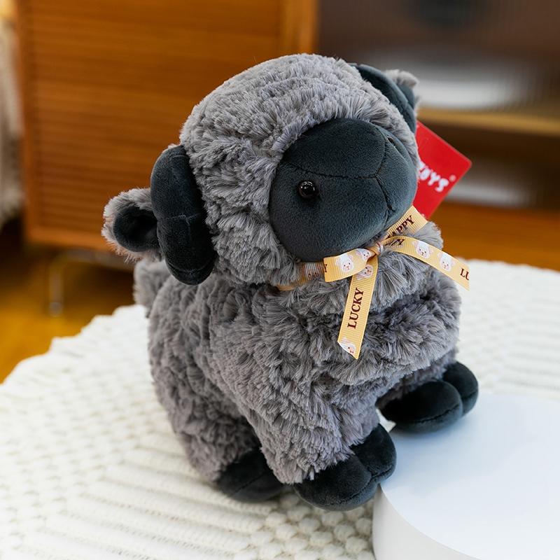 Cute Little Sheep Plush Toy Adorable Goat Doll Stuffed Alpaca Sleep Hug Pillow Soft Touch Fabric Sweet Birthday Gift To Friends