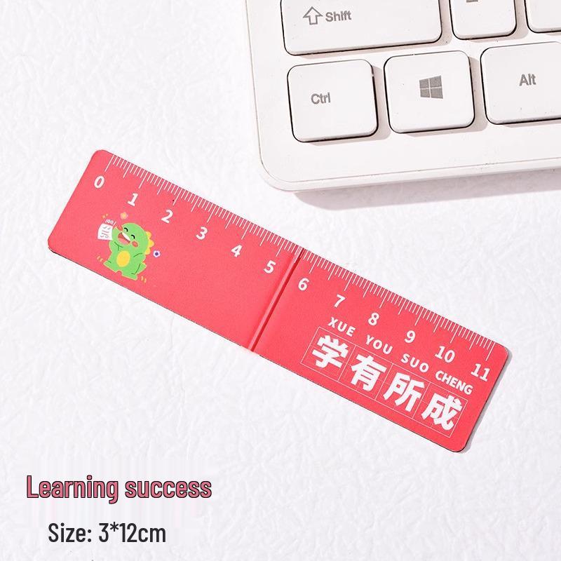 Creative Cartoon Magnetic Bookmark & Ruler - Cute and Inspirational Folding Page Clip