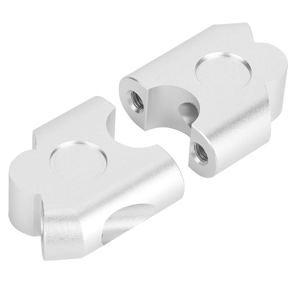 Set Back Spacer, Handlebar Riser, Qiilu Motorcycle Modification Universal 22mm Handlebar Height Rear Post (Plated) Other Changes