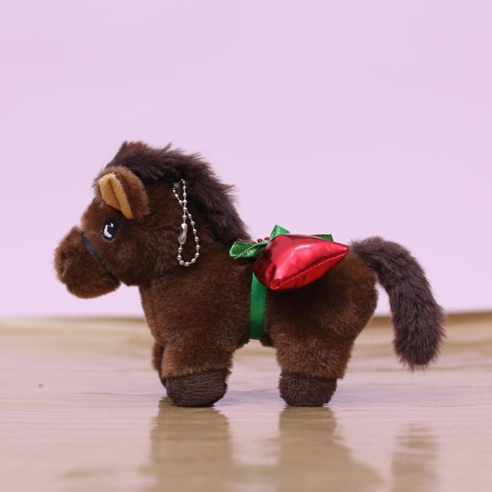 

Mascot Vintage Pony Plush Keychain PP Cotton Chinese Horse Plush Keyring Birthday Gift Style D