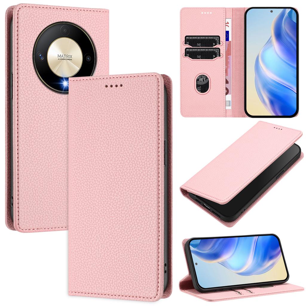 For Honor X50 5G/Honor X9b 5G Wallet Case RFID Blocking Litchi Texture Leather Mobile Cover