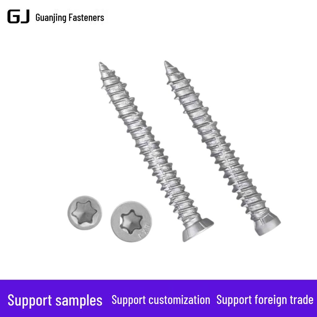 German Style Torx Drive Stainless Steel Self-Cutting and Self-Tapping Screws for Concrete, Doors, and Windows