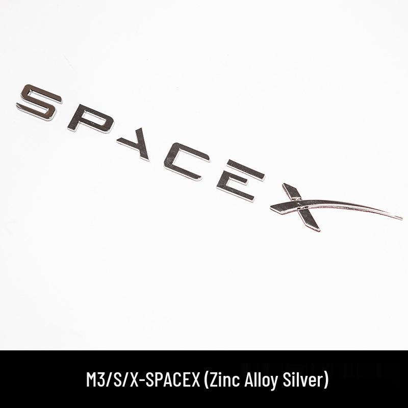 Tesla Model 3/Y/S/X High-Performance Zinc Alloy Rear Car Badge