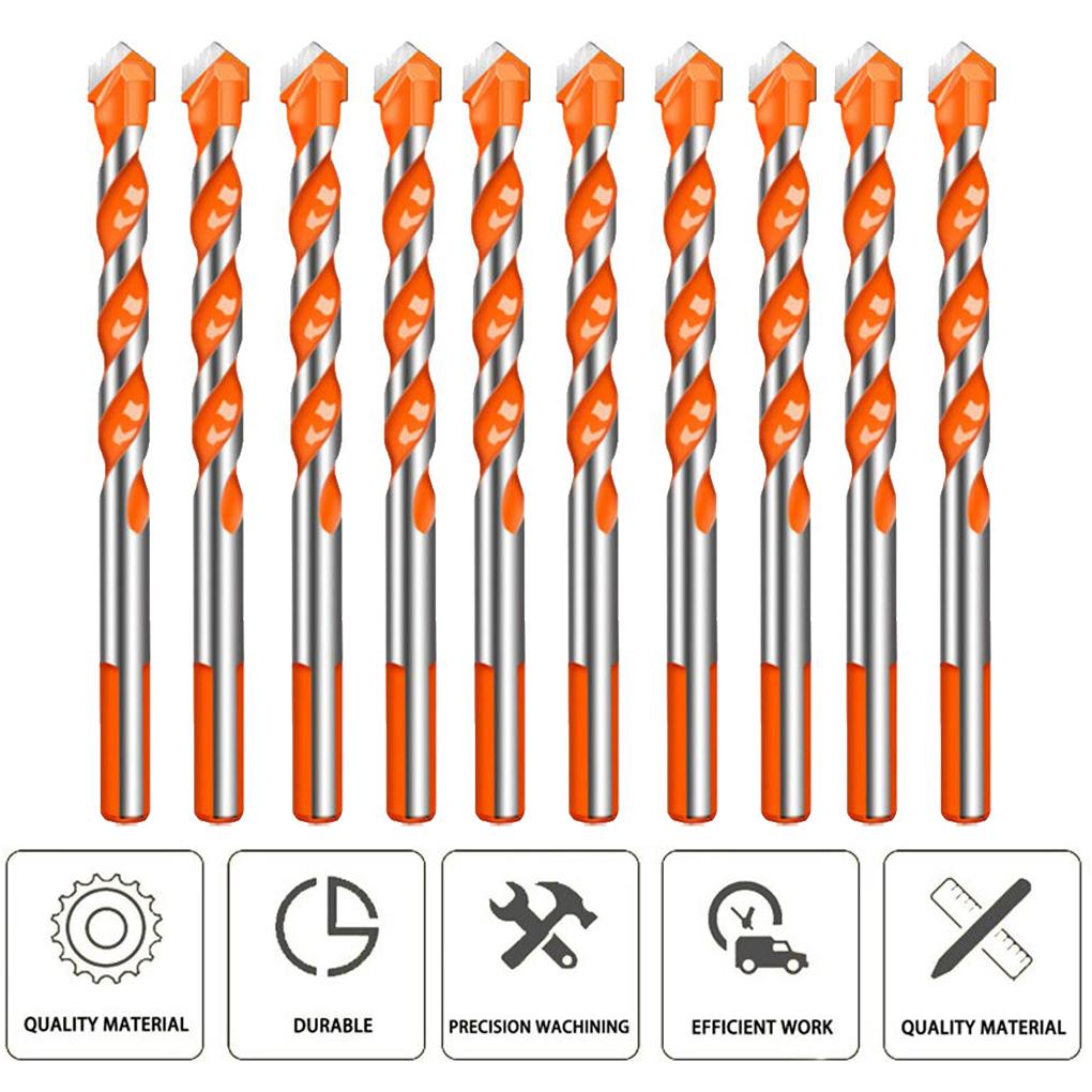 Glass Drill Bit Set Triangular Non-slip Ceramic Tile Punching Drilling Hole Openers Alloy Tile Punching Tools