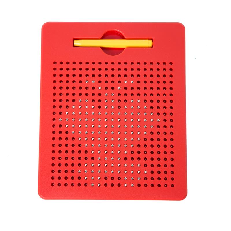 Magnetic Drawing Board with Beads Stylus Magnet Tablet Pad Kids Erasable Writing Toys Educational Learning Sketch Toy for Child