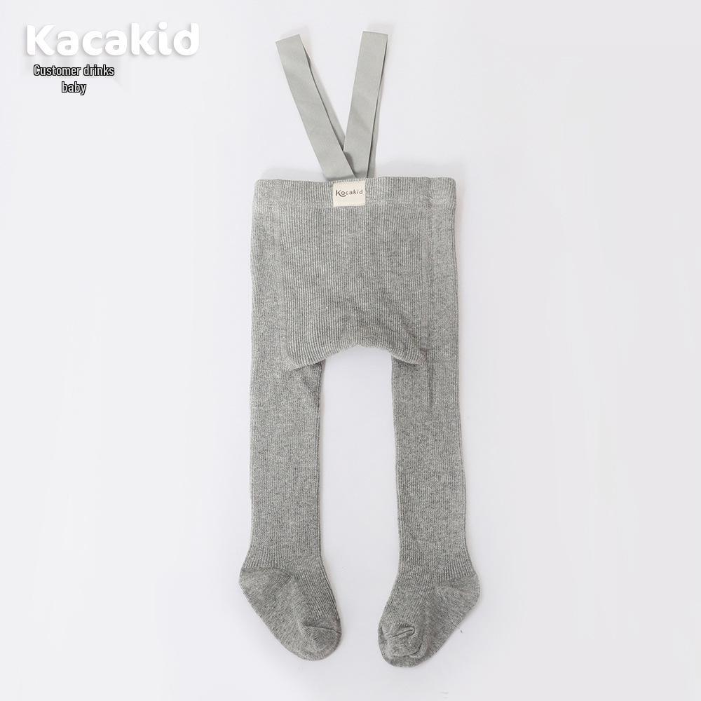 

Autumn Cotton High-Waist Belly Support Korean-Style Baby Leggings