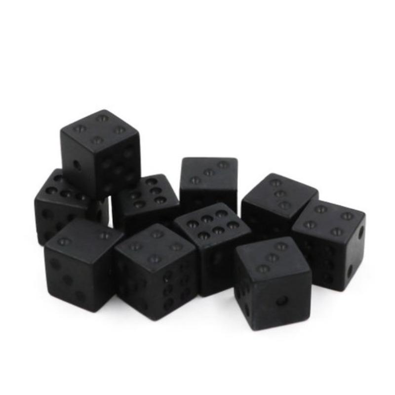 9/10 шт./коробка 16 мм Однотонные Прозрачные Цветные Игровые Кубики Настольная Игра Числовые Кубики Квадратной Формы Разноцветные Кубики с Точками 10pcs
