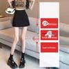 2024 Spring/Summer Black High-Waist Slimming Slit Bodycon Midi Skirt for Women