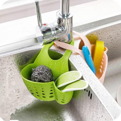 Snap Sink Faucet Housing Cradle Kitchen Shelving Rack Kitchen Sponge Holder Storage Basket JM08 ARI