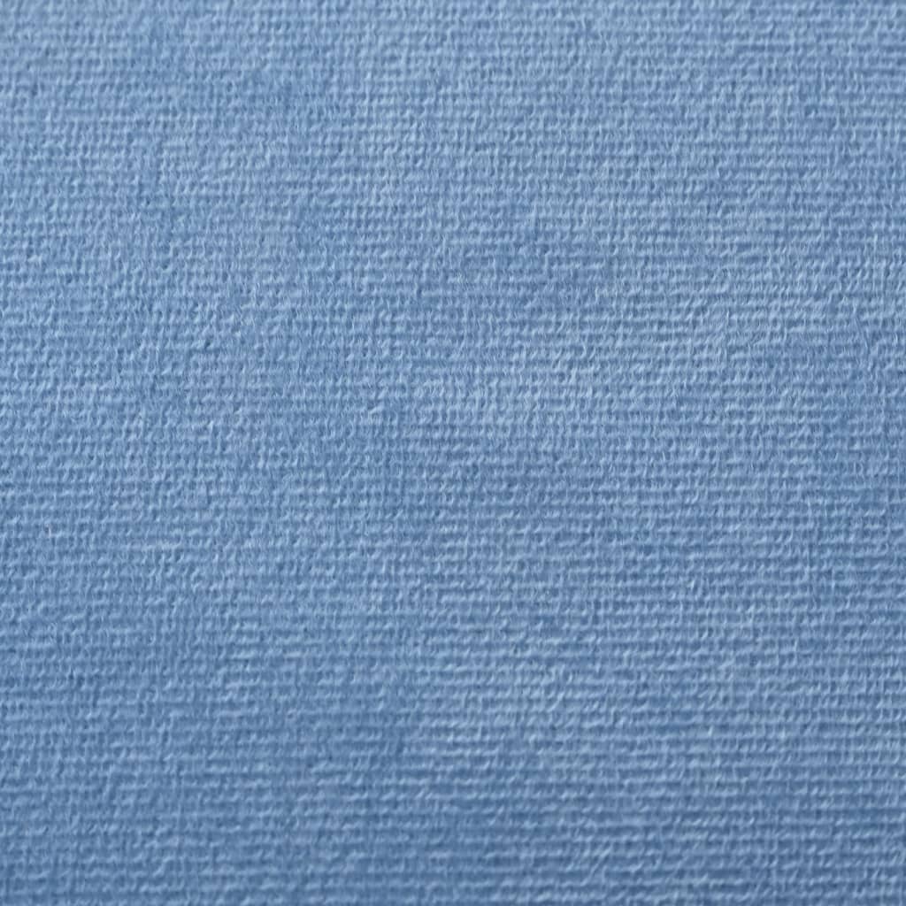 Vidaxl 2-Os. Sofa For Children, Fold-out, Blue, Soft Plush