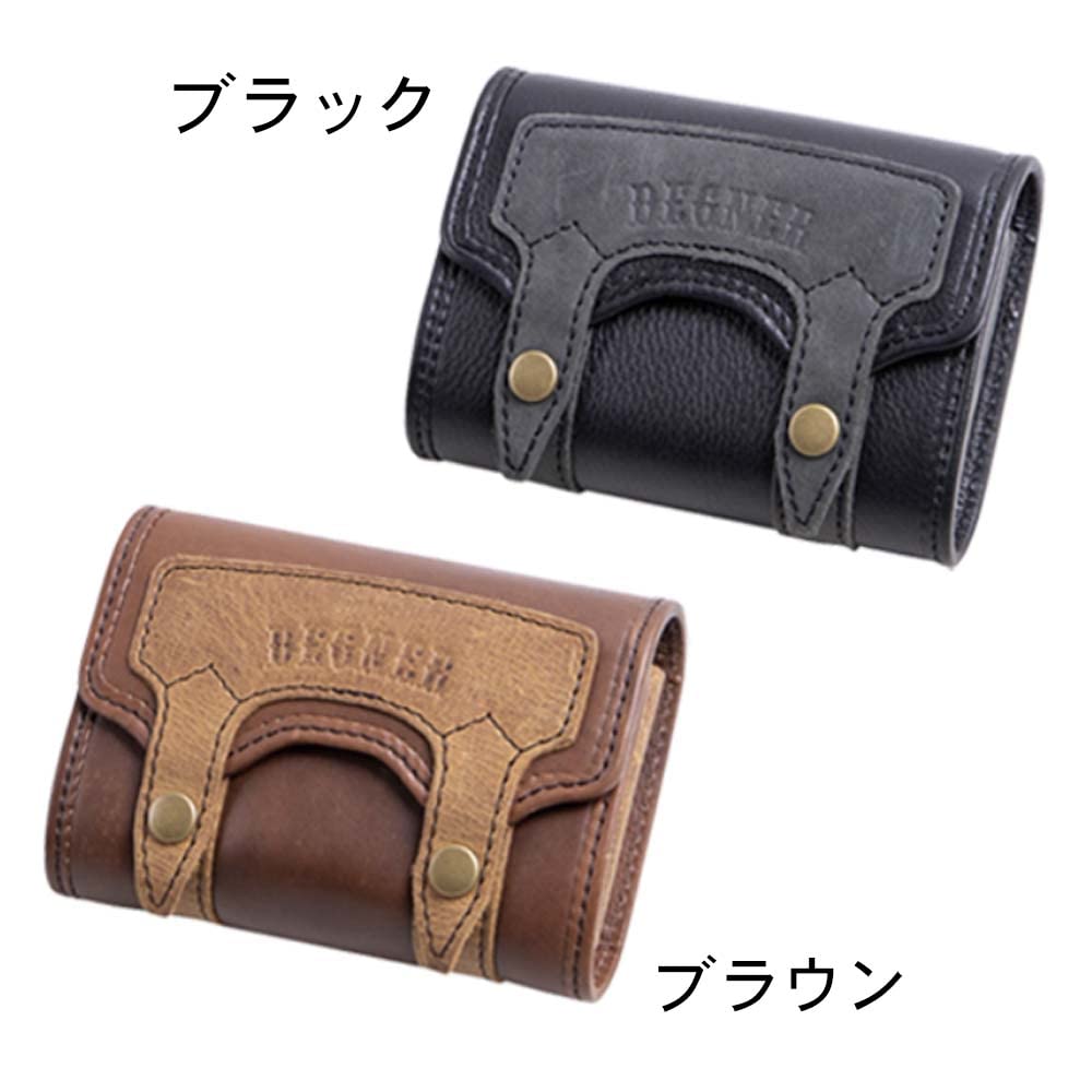 DEGNER SB-91 Vintage Design Leather Combination Leather ETC Case for Separate Antenna ETC Brown