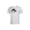 Solid Color Logo Print Crew Neck T-Shirt Men Tops White 927423-133