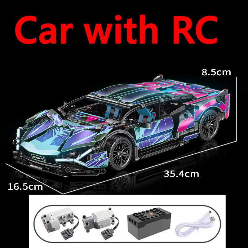 Technical Building Blocks 1400PCS Model Racing Sport Car City Mechanical Speed Vehicle Supercar Brick Puzzle Toys Kid Adult Gift