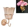 Wall Vessel Stainless Steel Vintage Wall Mounted Vase Hanging Organizer for Artificial Plants Home Bathroom Decoration