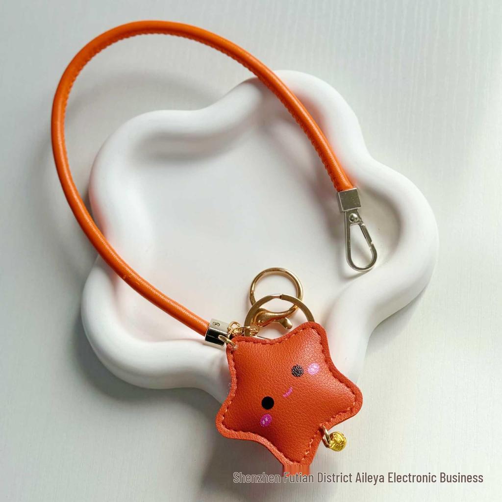 Kleiner Stern Taschenanhänger Lanyard: Stabiler Anti-Verlust-Glockenanhänger zur Dekoration von Handy & Buch